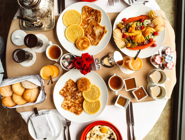 buffet breakfast with fruit